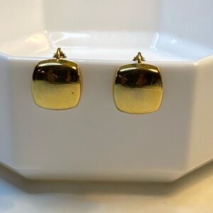 Vintage Napier Gold Tone Clip-on Earrings